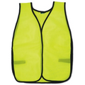 S19 Aware Wear Non ANSI Tight Weave Mesh Lime Vest w/ Hook & Loop